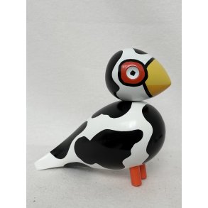 Sangfugl X Leif Sylvester, Cow Bird, tr�, H 20 cm