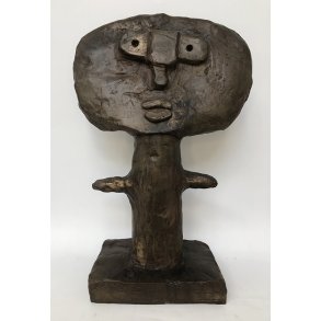 Big solo, bronzeskulptur, H.49 cm