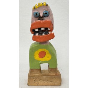 Bet�nksom gut, skulptur, ca. 22 cm