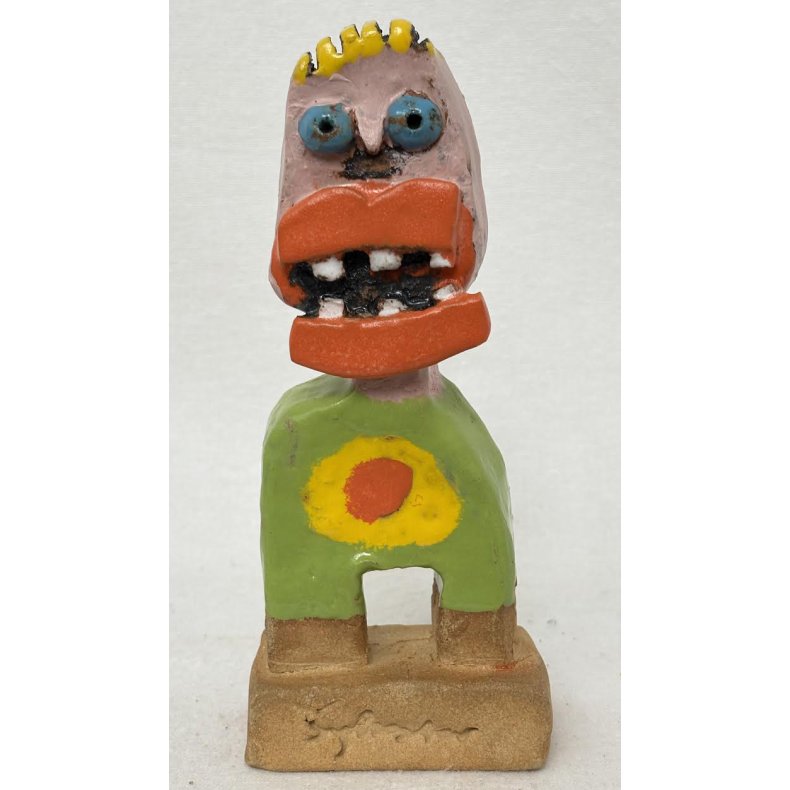 Bet�nksom gut, skulptur, ca. 22 cm