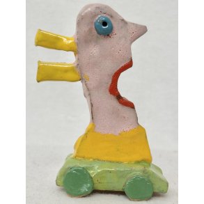 Bilist i gr�n bil, no. 44, skulptur, ca. 11 cm
