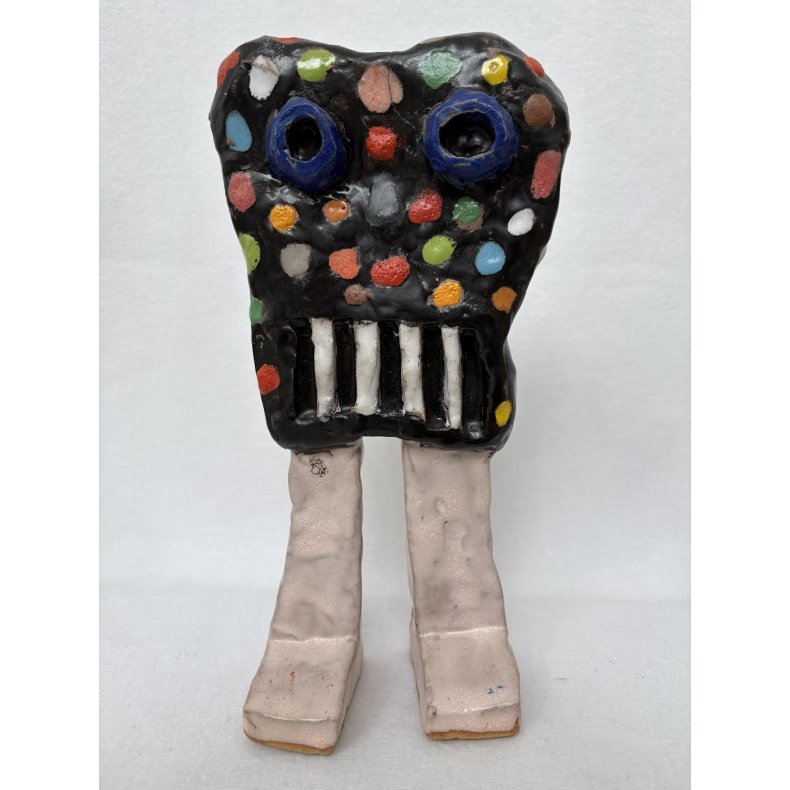 Bolsjehoved, skulptur, H.33 cm