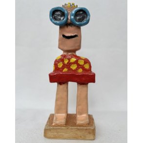 Den kloge dreng, skulptur, 33x13x8 cm