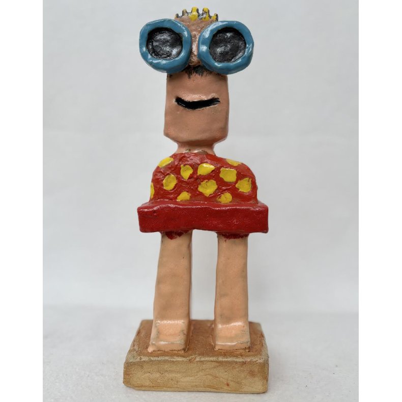 Den kloge dreng, skulptur, 33x13x8 cm