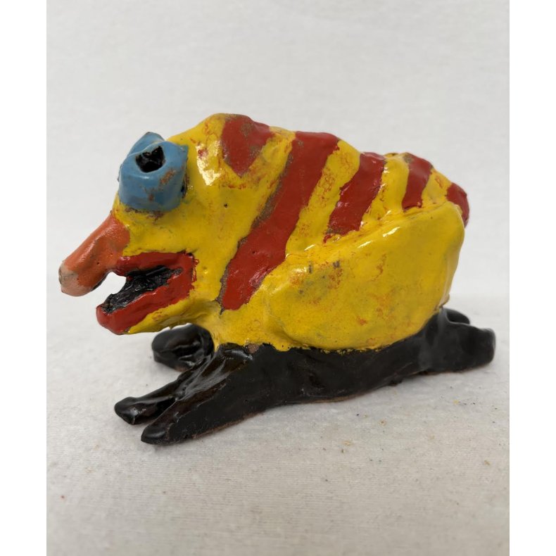 Et underligt dyr, skulptur, ca. 10x15 cm