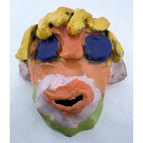 Face Five, til v�goph�ng, skulptur, ca. 10 cm