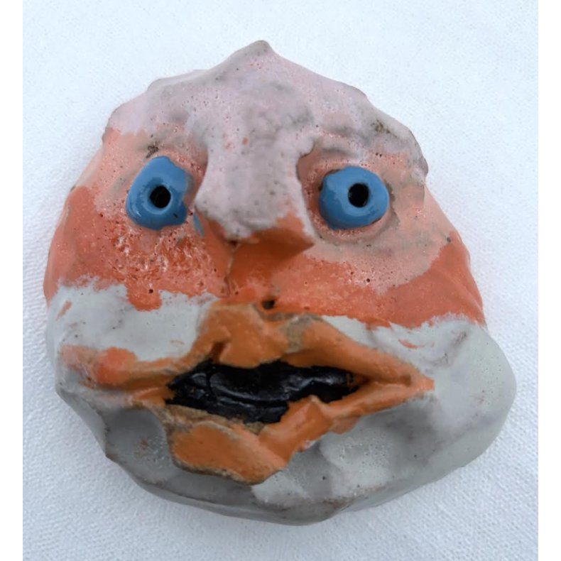 Face Four, til v�goph�ng, skulptur, ca. 10 cm