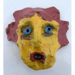 Face Three, til v�goph�ng, skulptur, ca. 10 cm