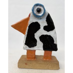 Kofugl, skulptur, ca. 16x19 cm