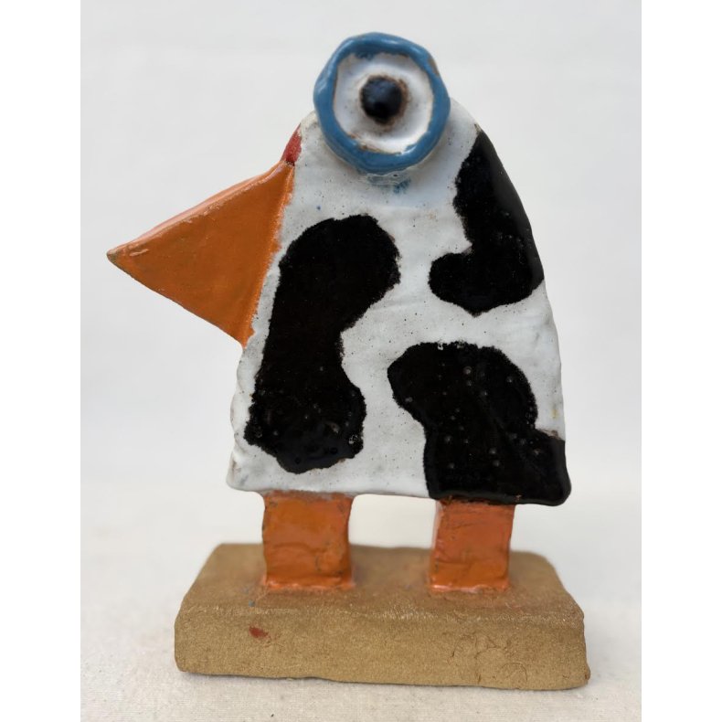 Kofugl, skulptur, ca. 16x19 cm