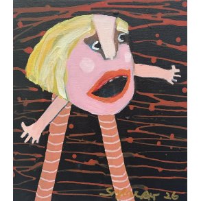 Kom, maleri, 40x35 cm