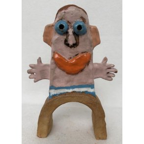 L�nge leve livet, skulptur, 28x16x5 cm