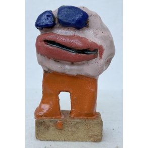 Lille grinebider, skulptur, H. 11 cm