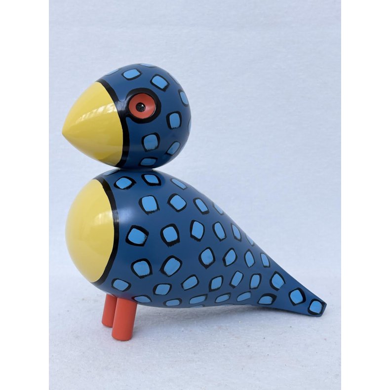 Sangfugl X Leif Sylvester, Nightbird, tr�, H 20 cm