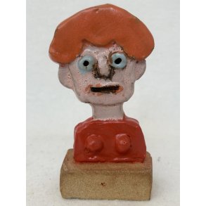 Nyklippet dame, nr. 10, skulptur, ca. 11,5 cm