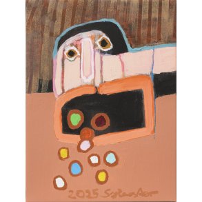 Pille piller piller, maleri, 40x30 cm