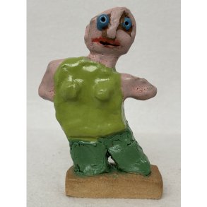 Sidevind, skulptur, ca. 15 cm