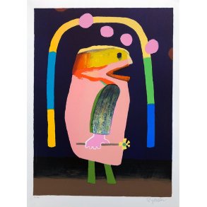 Bakken lukker, litografi