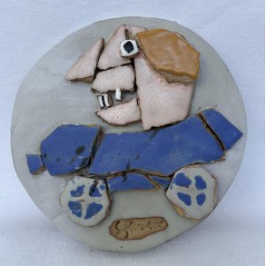 Bilist, brudstykker, D.24 cm