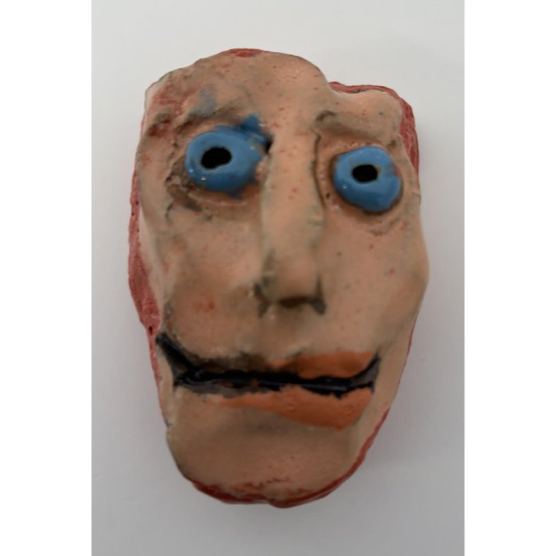 Bl��jet fyr, v�goph�ng, skulptur, 8x6 cm