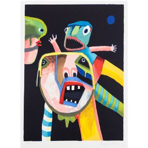 Blue moon, litografi