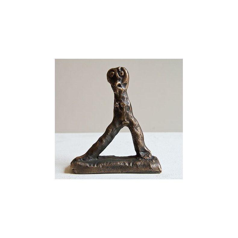 Dejlig dame, bronze skulptur, H.13,5 cm