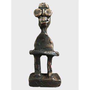 Den kloge dreng, bronze skulptur, H.10 cm