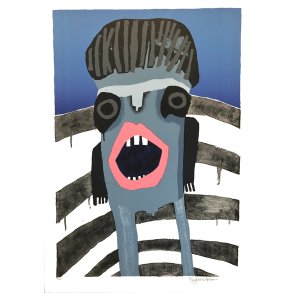 En venlig demon, litografi