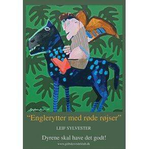 Englerytter med rde rjser, plakat