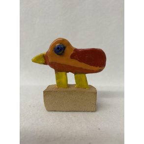 Fantasiens fugl, skulptur, ca. 9 x 9 x 3 cm