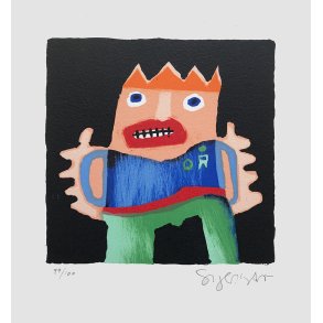 Fattige konge, litografi