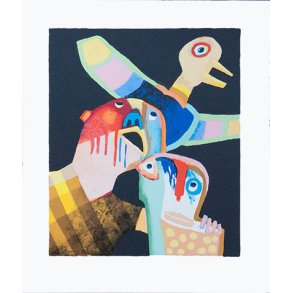 Flyv fugl, flyv, litografi