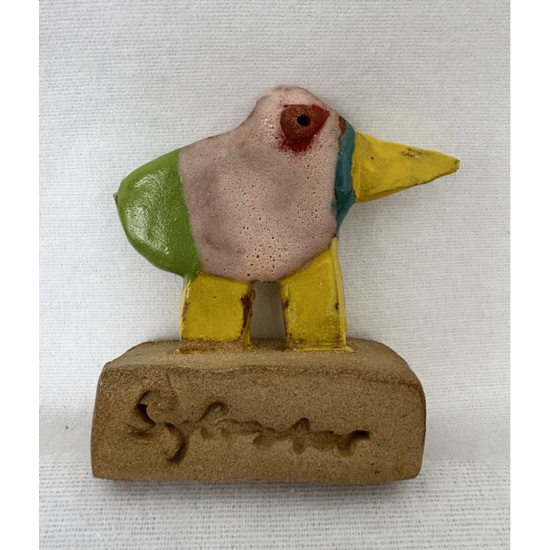 Fugl, skulptur, ca. H.9 cm
