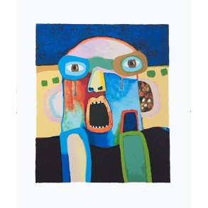 Hovedperson, litografi