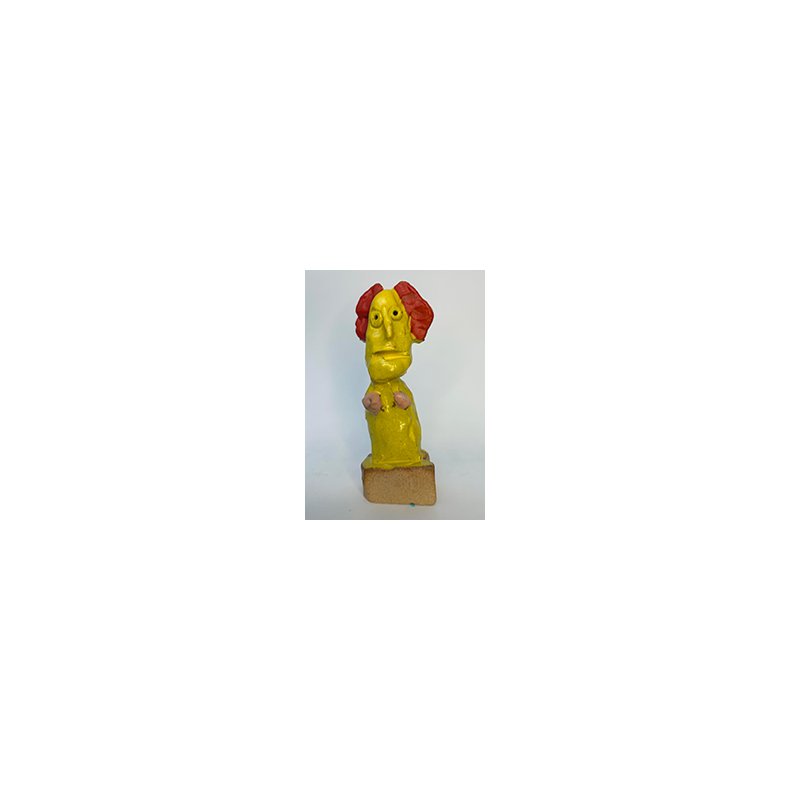 "Jordens folk", skulptur, gul 1