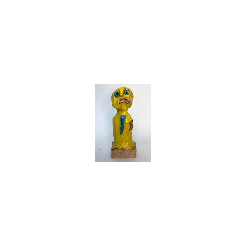 "Jordens folk", skulptur, gul 2