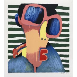 Kysse klar, litografi