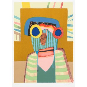 Mand med strlende fremtid, litografi