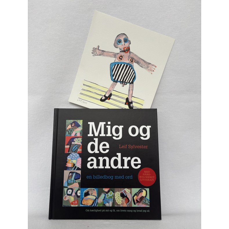 "Mig og de andre", bog &amp; hndkoloreret litografi 1