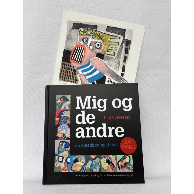 "Mig og de andre", bog &amp; hndkoloreret litografi 2