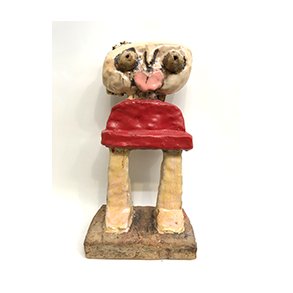 Miss Naiv, skulptur, H.40 cm