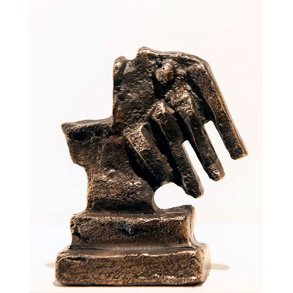Sangerinde, bronze skulptur, H.8,5 cm
